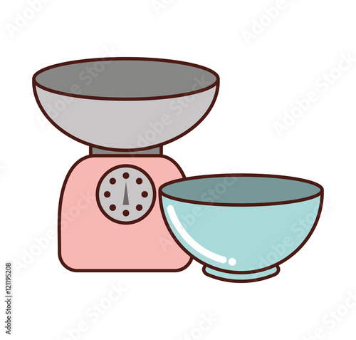 kitchen equipment utencils icon vector illustration design