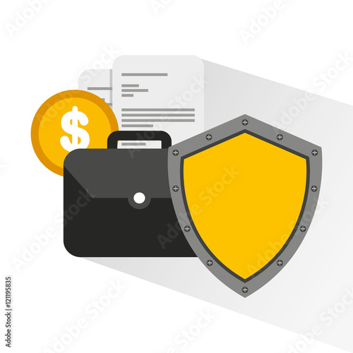 security money investment flat vector illustration design