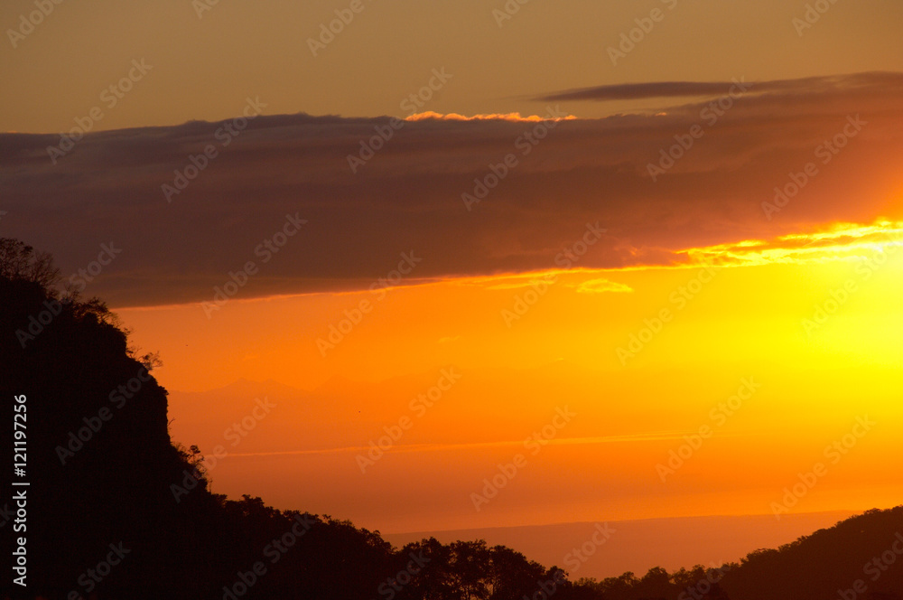 Fototapeta premium オロフレ峠の日の出