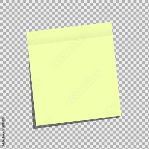 Sticky note on isolated background