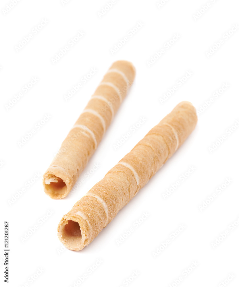Wafel sticks isolated over the white background Wafel sticks isolated over the white background
