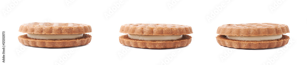 Set of cookies isolated over the white background Set of cookies isolated over the white background