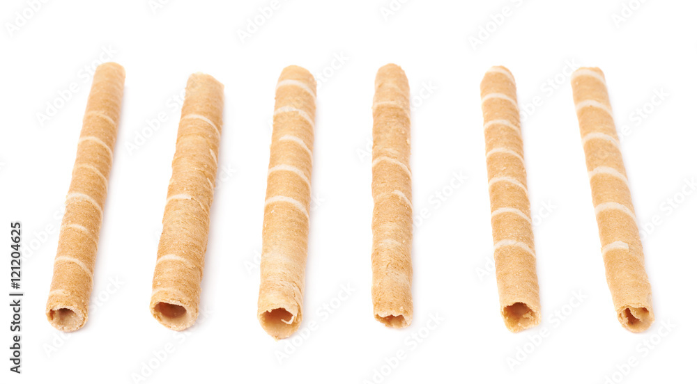 Wafel sticks isolated over the white background Wafel sticks isolated over the white background