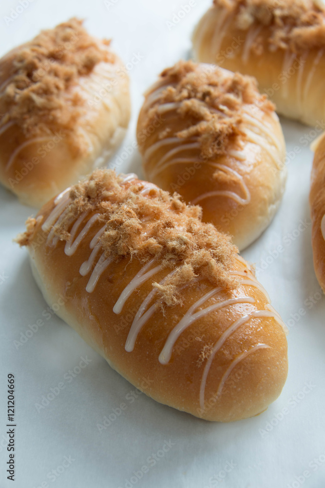 Bread with dried shredded pork Bread with dried shredded pork
