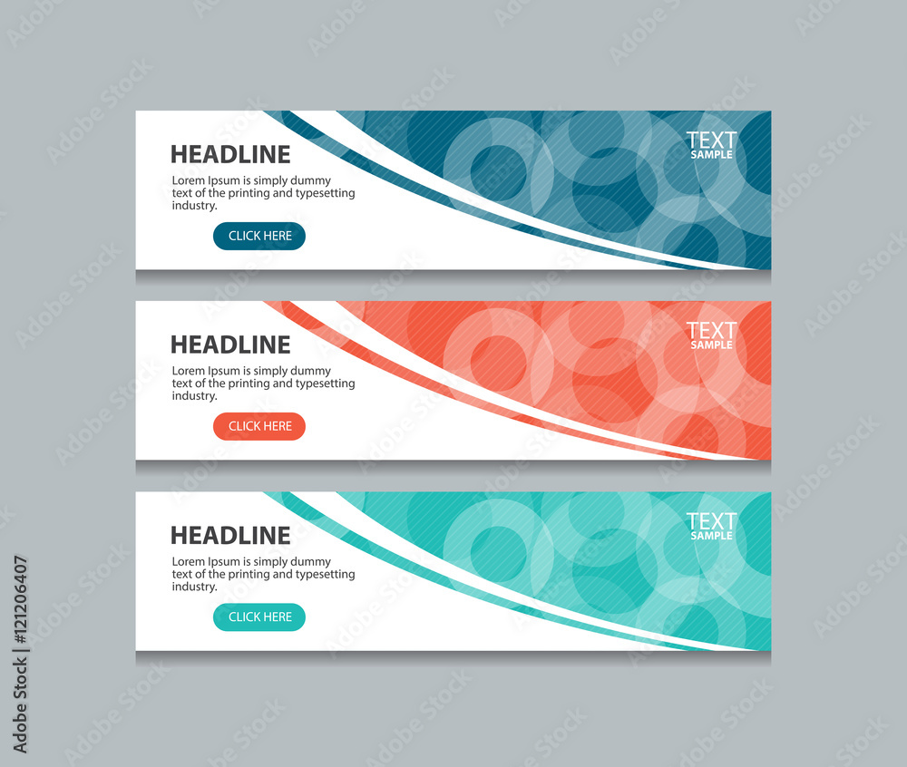 Naklejka premium abstract web banner design template background