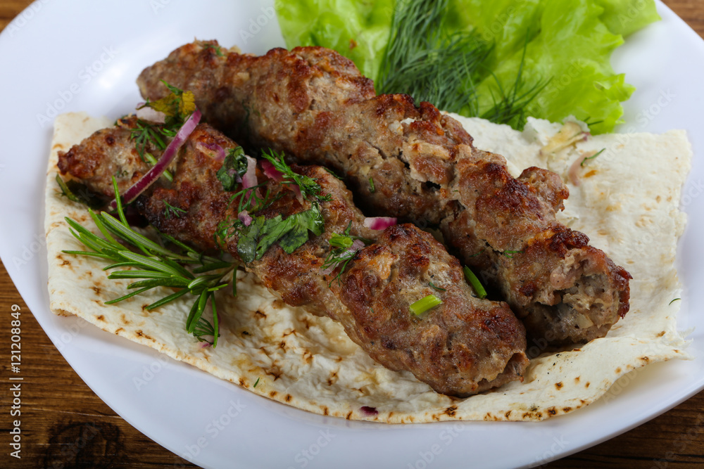 Lamb kebab