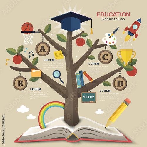 Education infographic design