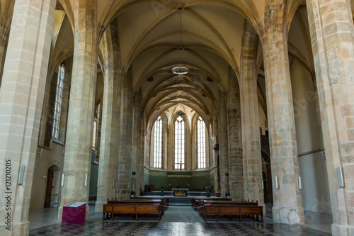 Interior of the famous Emmaus Abbey in Prague