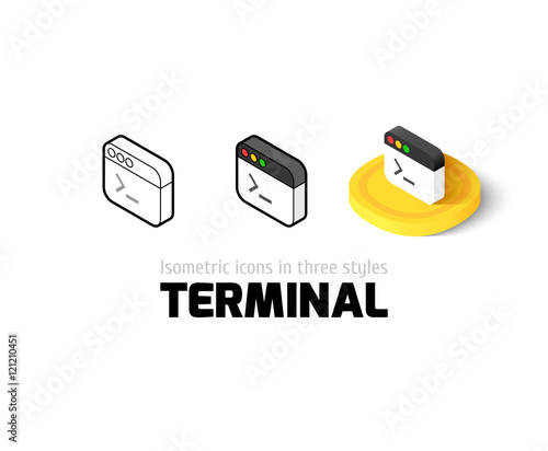 Terminal icon in different style