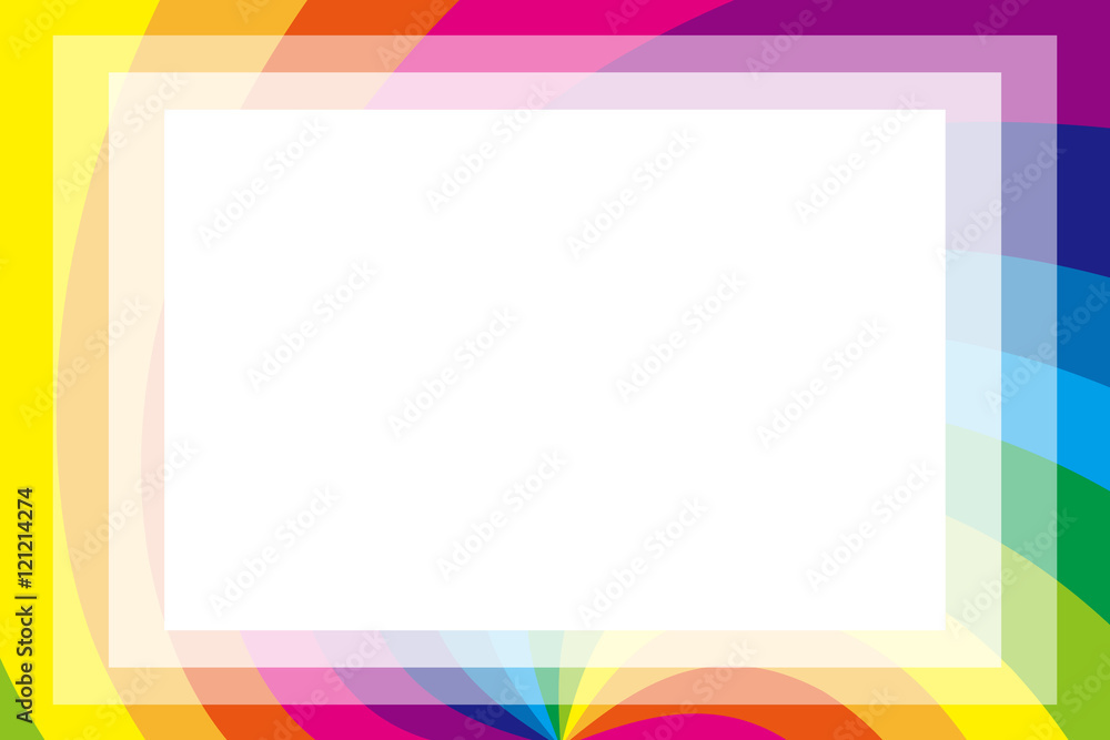 背景素材壁紙 写真枠 フォトフレーム 虹色 レインボーカラー コピースペース カラフル 楽しい 渦 螺旋 スパイラル コピースペース 文字スペース テキストスペース メッセージ タイトルスペース メッセージスペース 案内 案内板 掲示 掲示板 背景 パーティー ボード