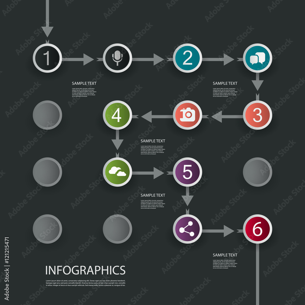 Minimal Infographics Design - Timeline Minimal Infographics Design - Timeline
