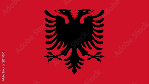 Fotografie vector flag of Albania country