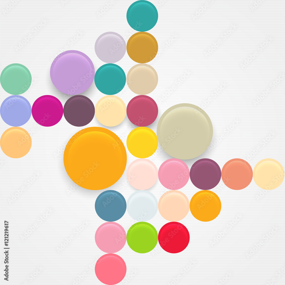 Colorful abstract circles