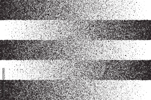Abstract vector dark gray round ash particles on white background. Spray effect. Scatter falling black drops. Hand made grunge texture