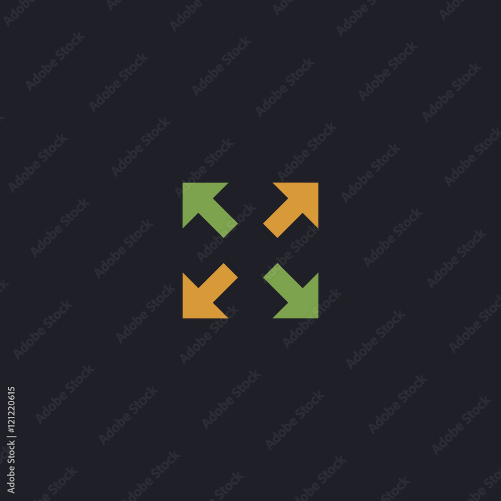 four arrows computer symbol four arrows computer symbol