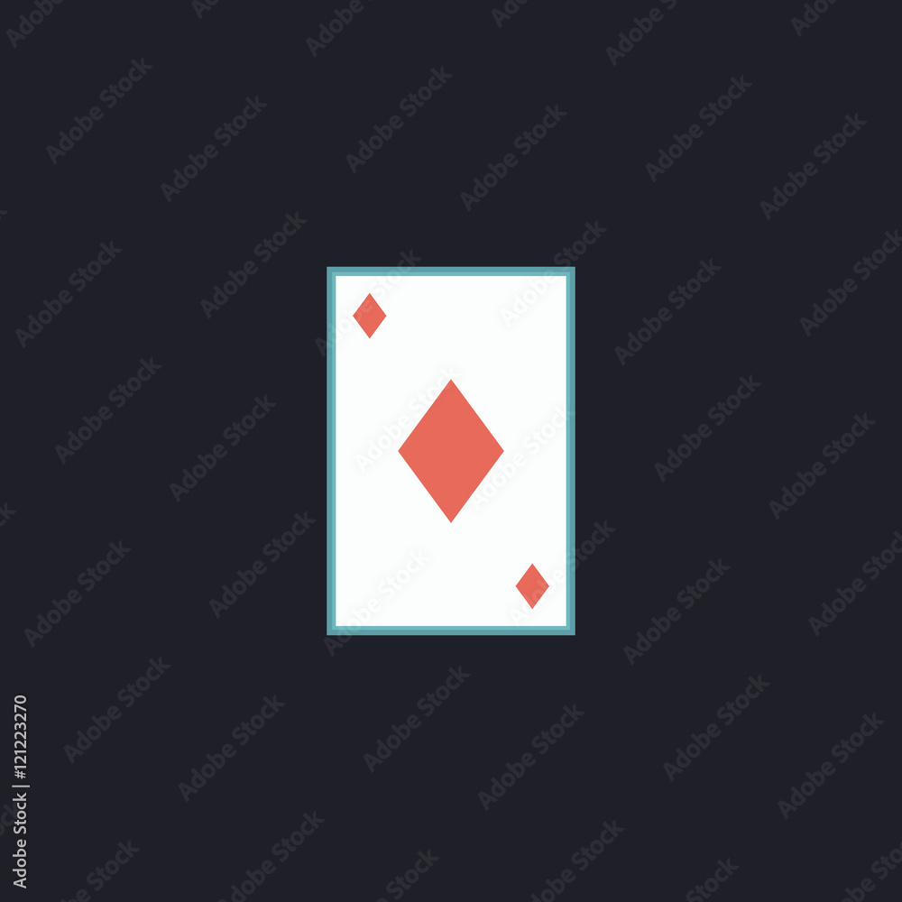 Obraz premium Diamonds card computer symbol