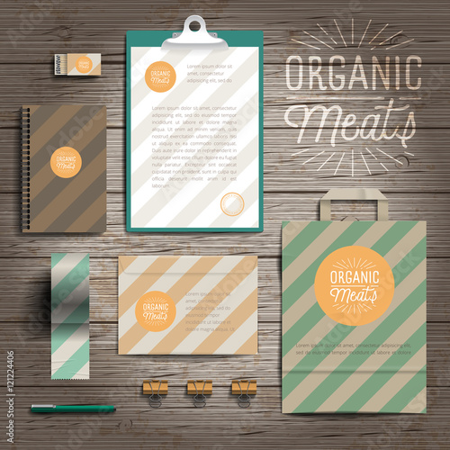 Corporate identity print template