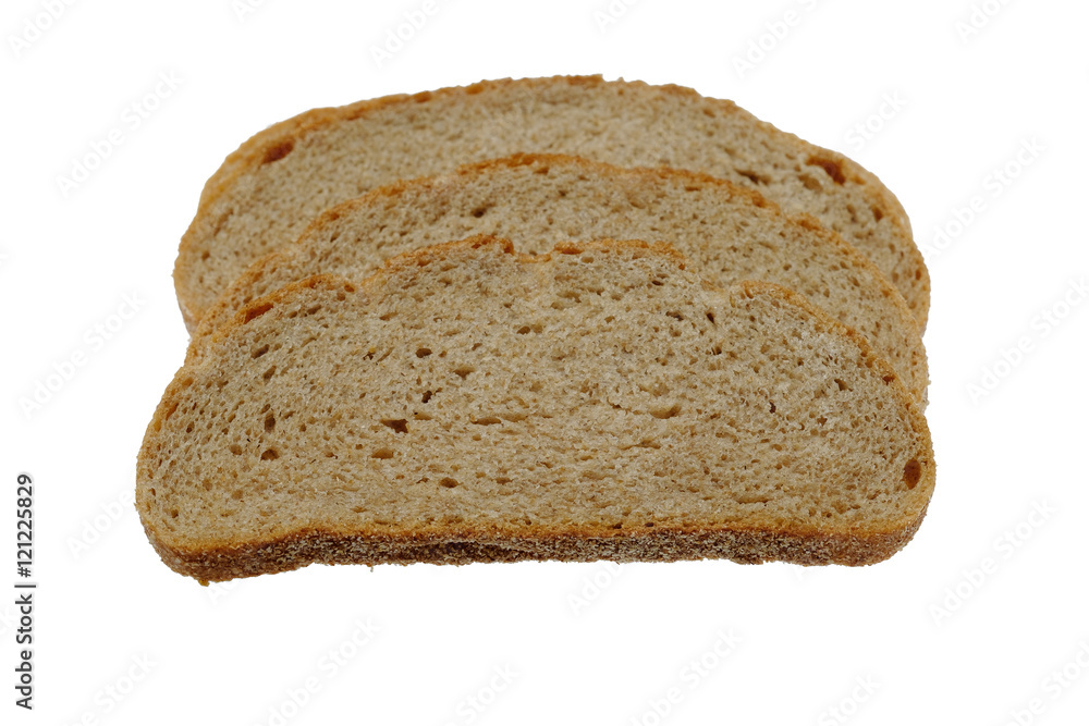 sliced bread isolated on white background sliced bread isolated on white background