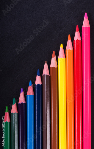 Multicolor pencils for drawing
