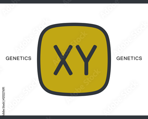 Chromosomes vector icon for infographic, website or app.