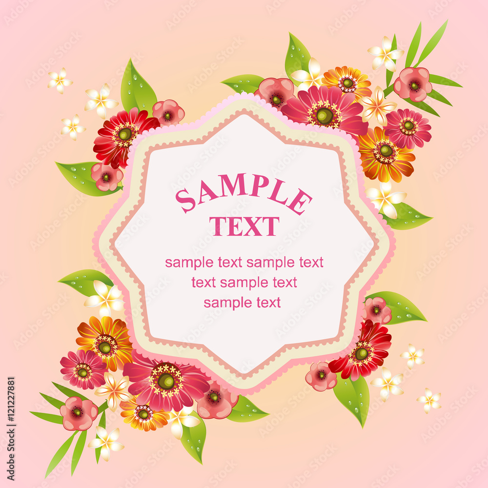 gerbera card gerbera card