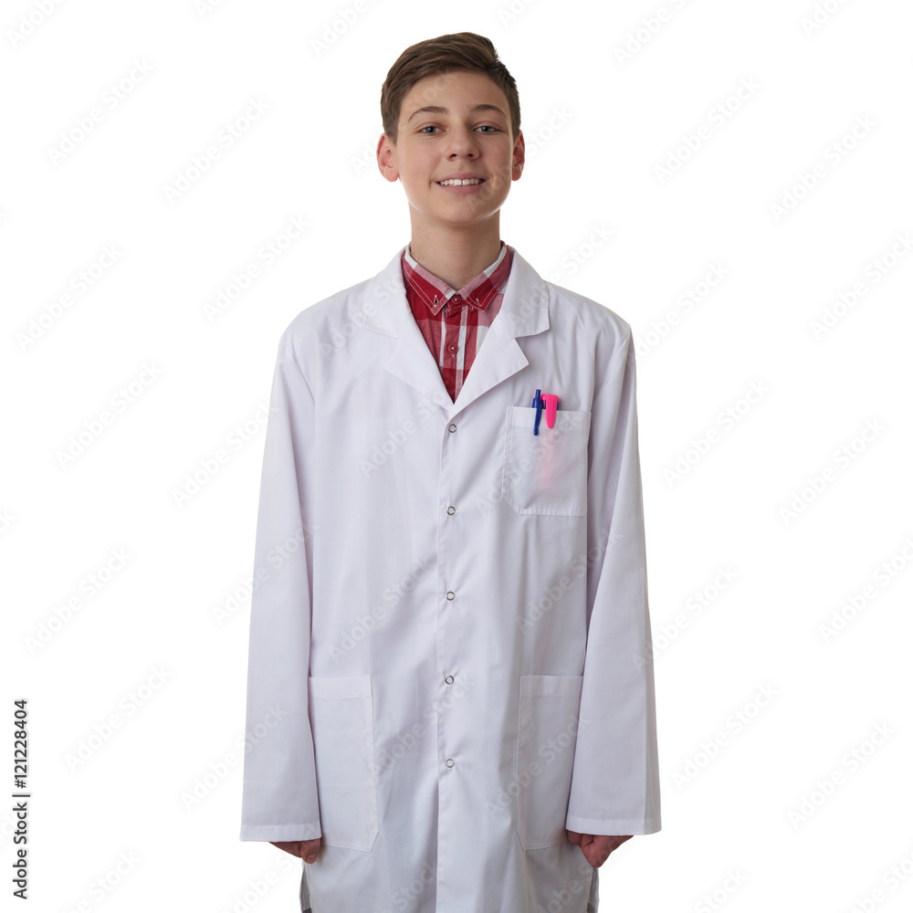 Cute teenager boy over white isolated background Cute teenager boy over white isolated background