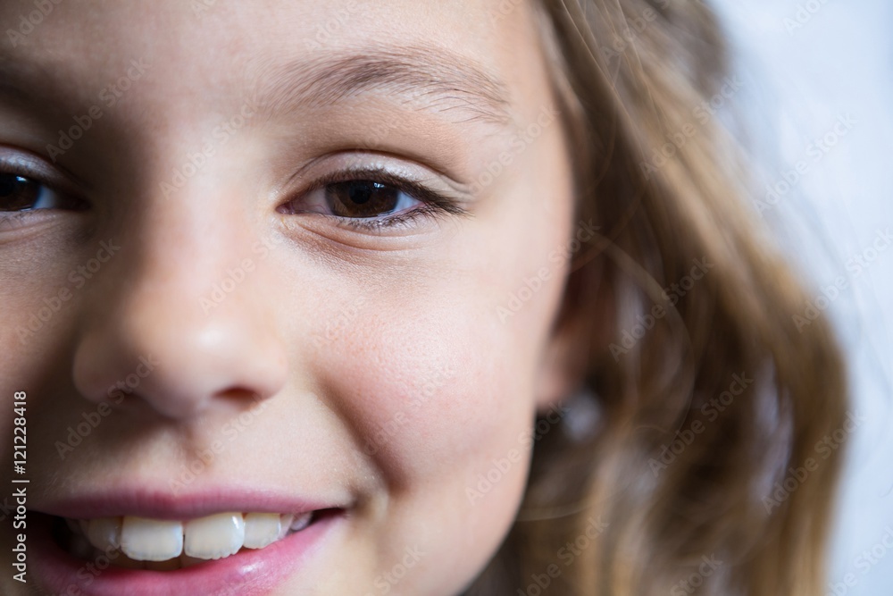 Portrait of cute girl smiling Portrait of cute girl smiling