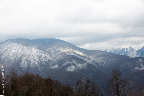 Mountain landscape. Krasnaya Polyana, Sochi, Russia