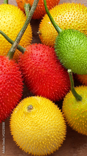 Gac fruits, Momordica cochinchinensis