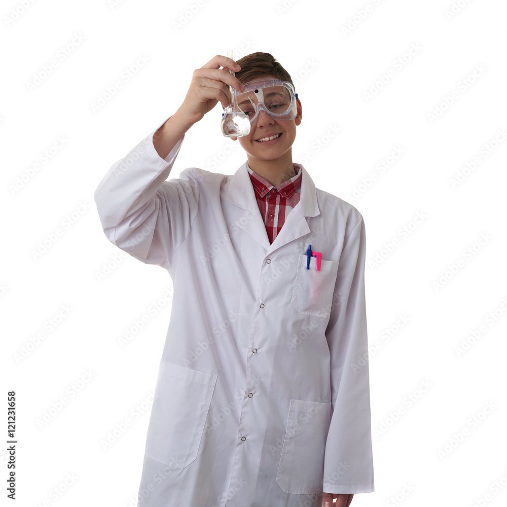 Cute teenager boy over white isolated background Cute teenager boy over white isolated background
