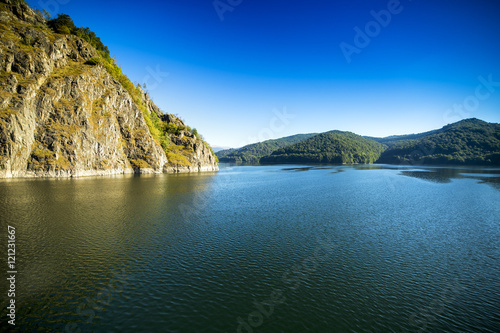 Landscape with Vidraru lake, Romania