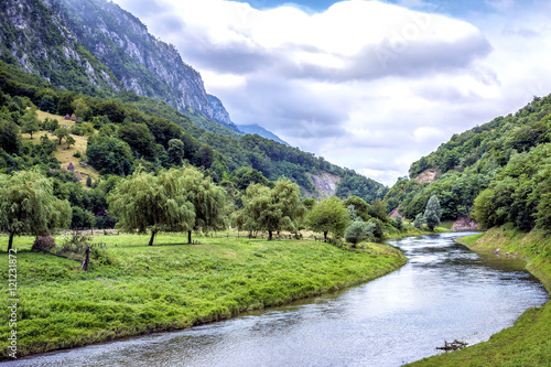 Beautiful view of mountain river