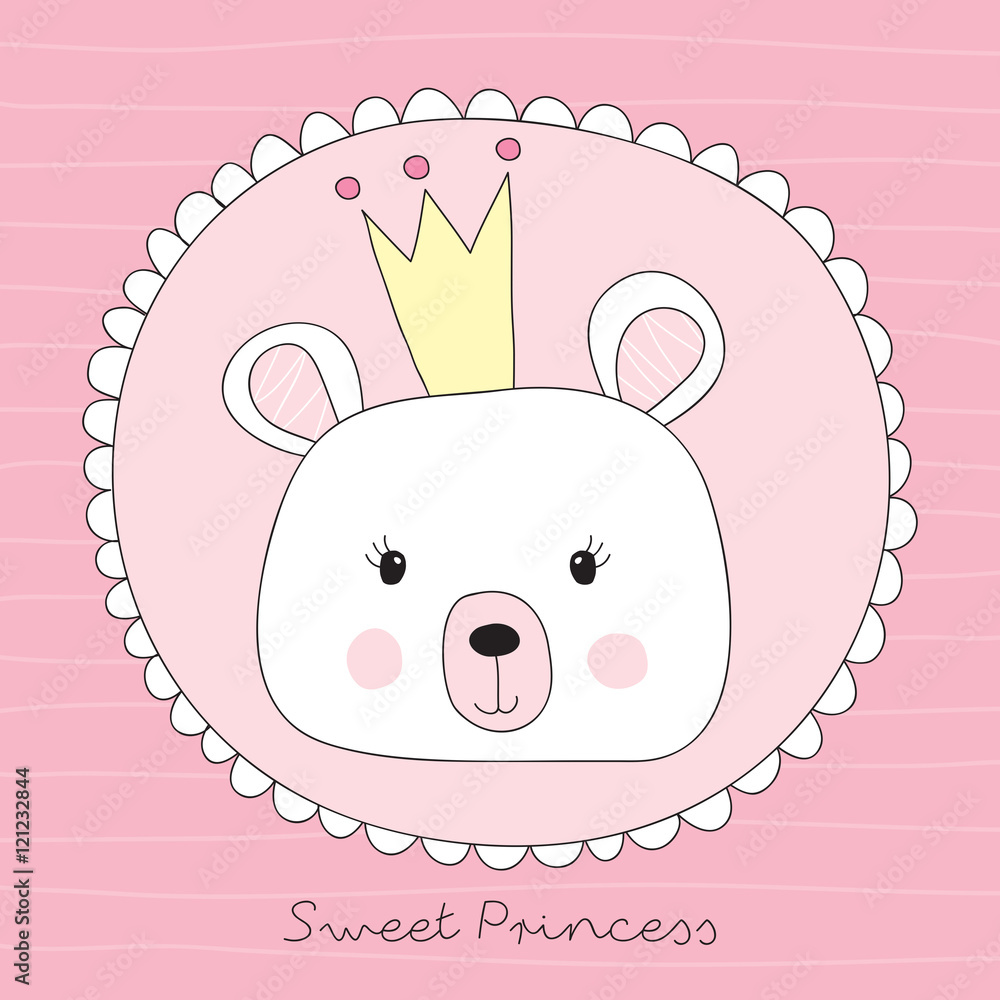 teddy bear princess vector illustration teddy bear princess vector illustration