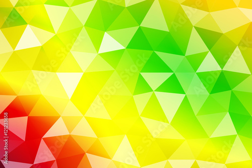 bright summer banner with polygonal shape. For relax design. Vector illustration.