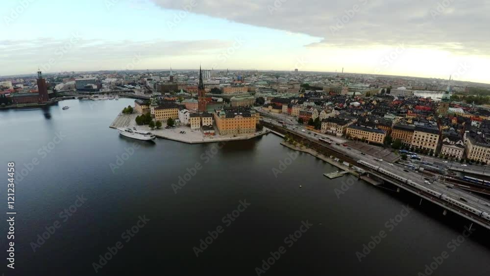 Aerial view. Stockholm. Old houses, buildings and streets. City center. Gamla Stan. Sweden. Shot in 4K (ultra-high definition (UHD).
Aerial view. Stockholm. Old houses, buildings and streets. City center. Gamla Stan. Sweden. Shot in 4K (ultra-high definition (UHD).