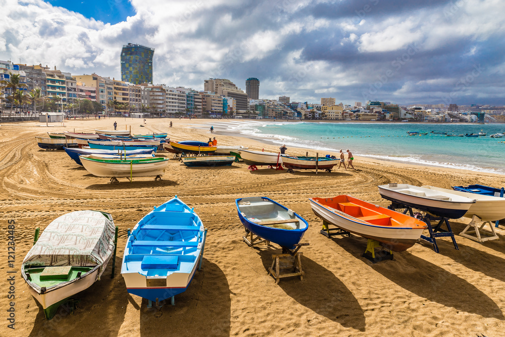 Boats On The Beach - Las Palmas,Gran Canaria,Spain