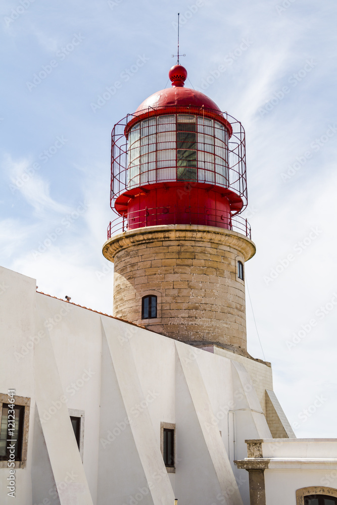 Lighthouse of Cabo Sao Vicente, Sagres, Portugal Lighthouse of Cabo Sao Vicente, Sagres, Portugal