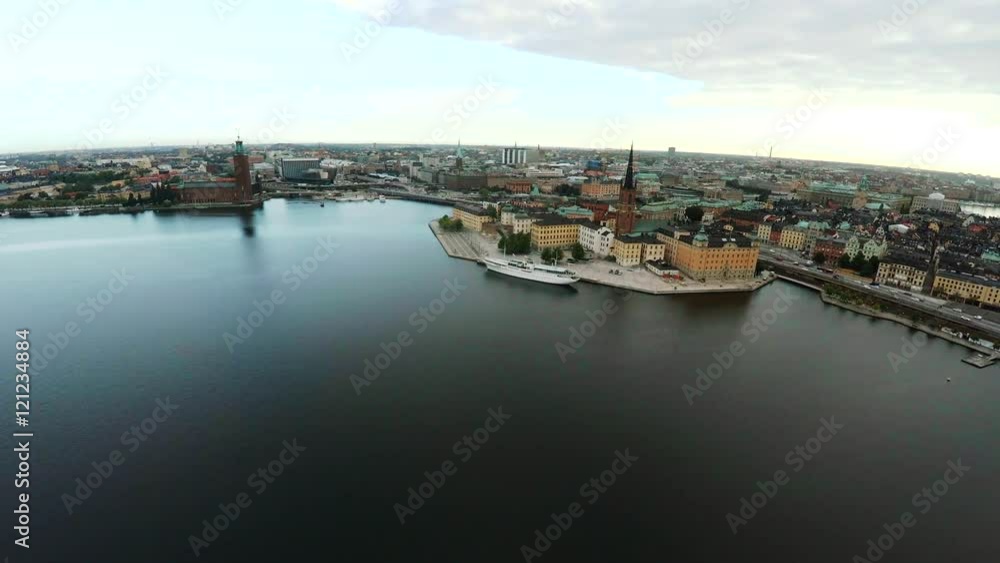 Aerial view. Stockholm. Old houses, buildings and streets. City center. Gamla Stan. Sweden. Shot in 4K (ultra-high definition (UHD).
Aerial view. Stockholm. Old houses, buildings and streets. City center. Gamla Stan. Sweden. Shot in 4K (ultra-high definition (UHD).
