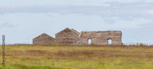 Abandoned farm in Iceland photo