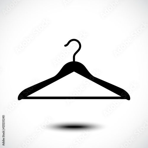 Clothes hanger icon. Vector illustration