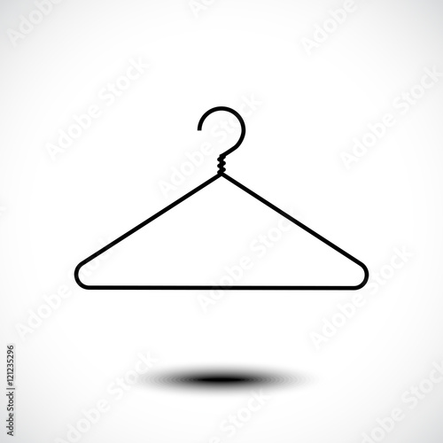 Clothes hanger icon. Vector illustration