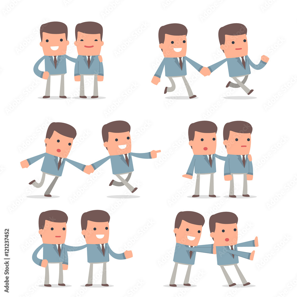 Set of Good and Careful Character Graduate Student in helps pos Set of Good and Careful Character Graduate Student in helps pos