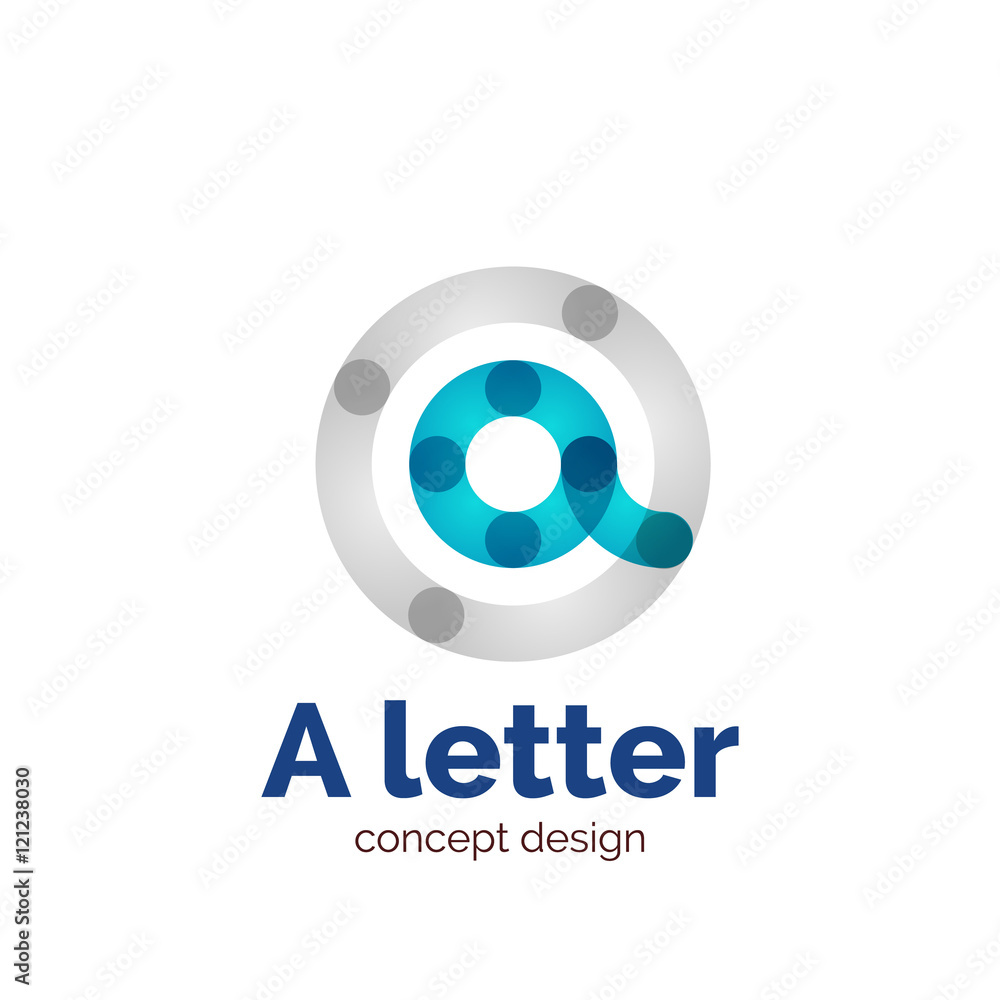 Vector modern minimalistic letter concept logo Vector modern minimalistic letter concept logo