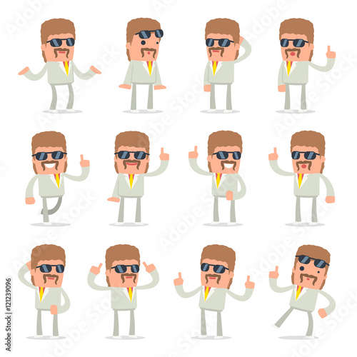 Set of Intelligent and Clever Character Impudent Reseller visite