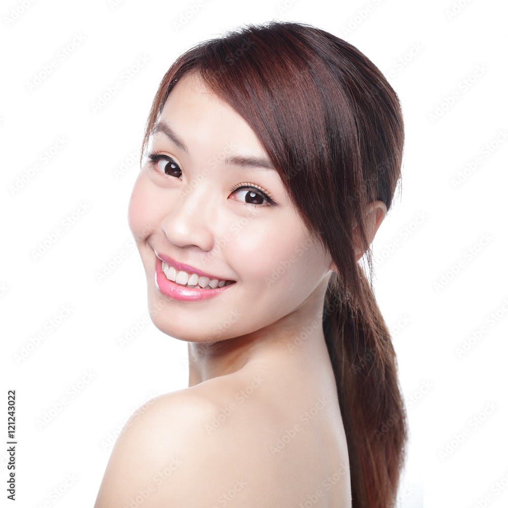beauty woman smile to you beauty woman smile to you
