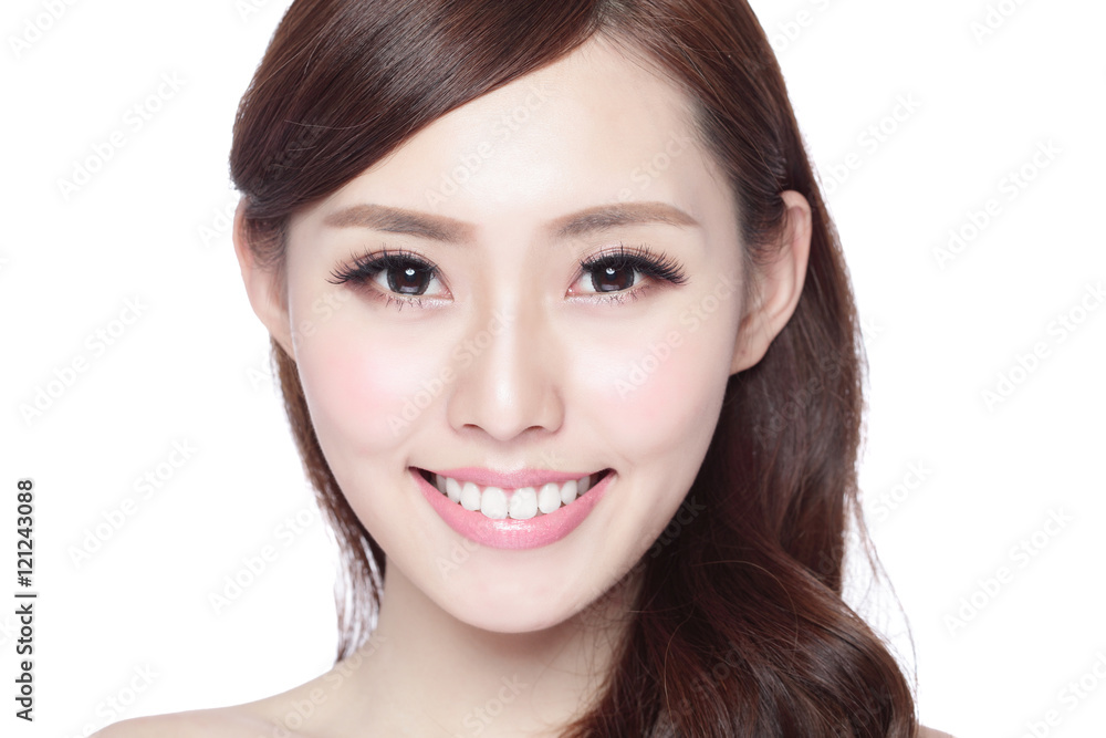 Beauty woman with charming smile