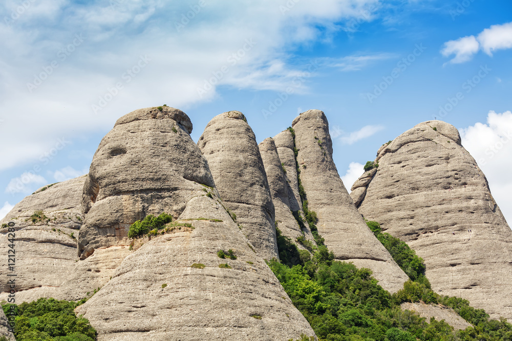 Montserrat mountains in Catalonia, Spain.