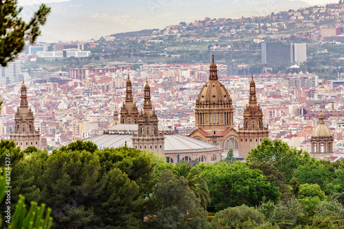 Aerial view of Barcelona