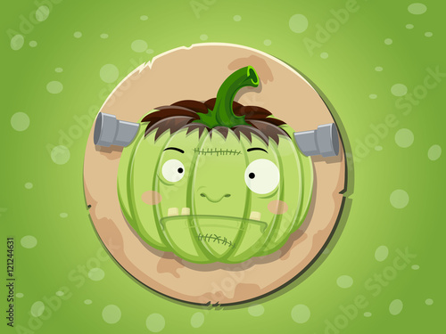 Frankenstein pumpkin icon