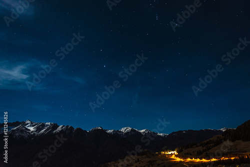 stars above the mountains